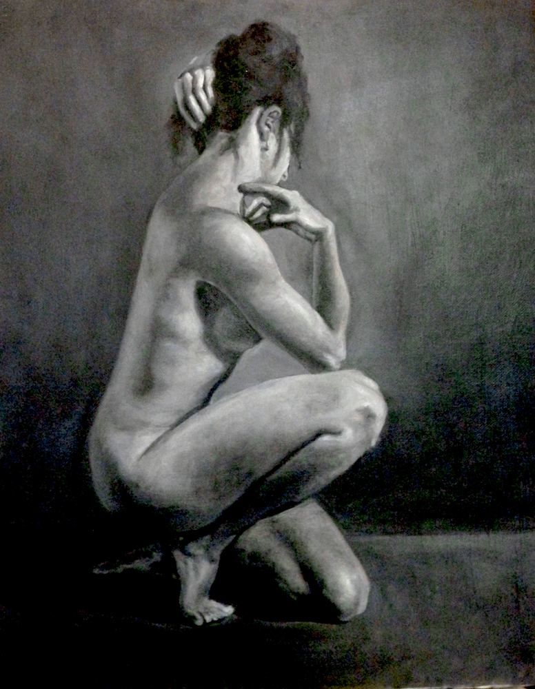 caroline allen add photo nude art black and white