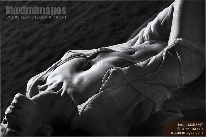 nude woman lying on back