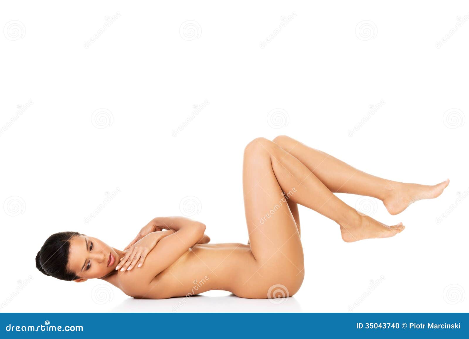 Best of Nude woman lying on back