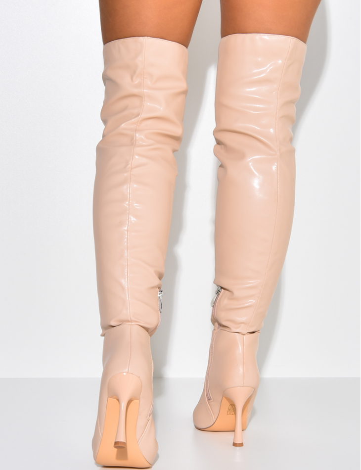 brandan merritt recommends nude women in thigh high boots pic
