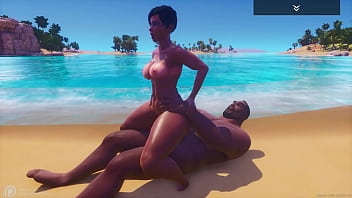 Octopus King Fucks Girls On Beach Porn gets facialized