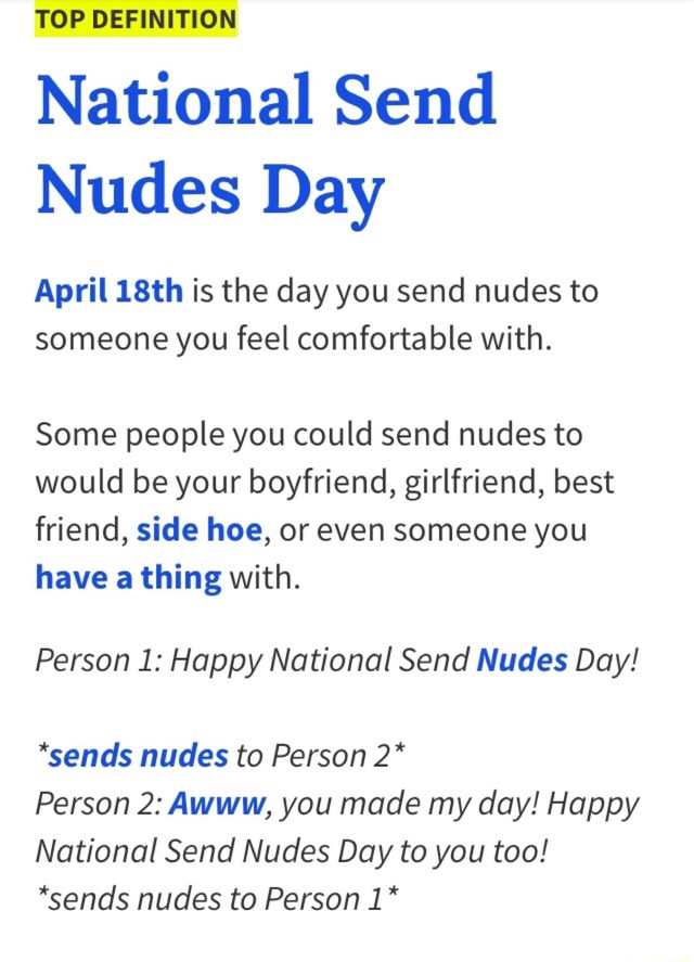 send nude day