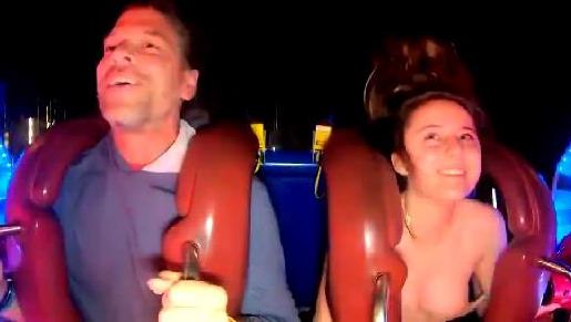 Best of Tits fall out on slingshot